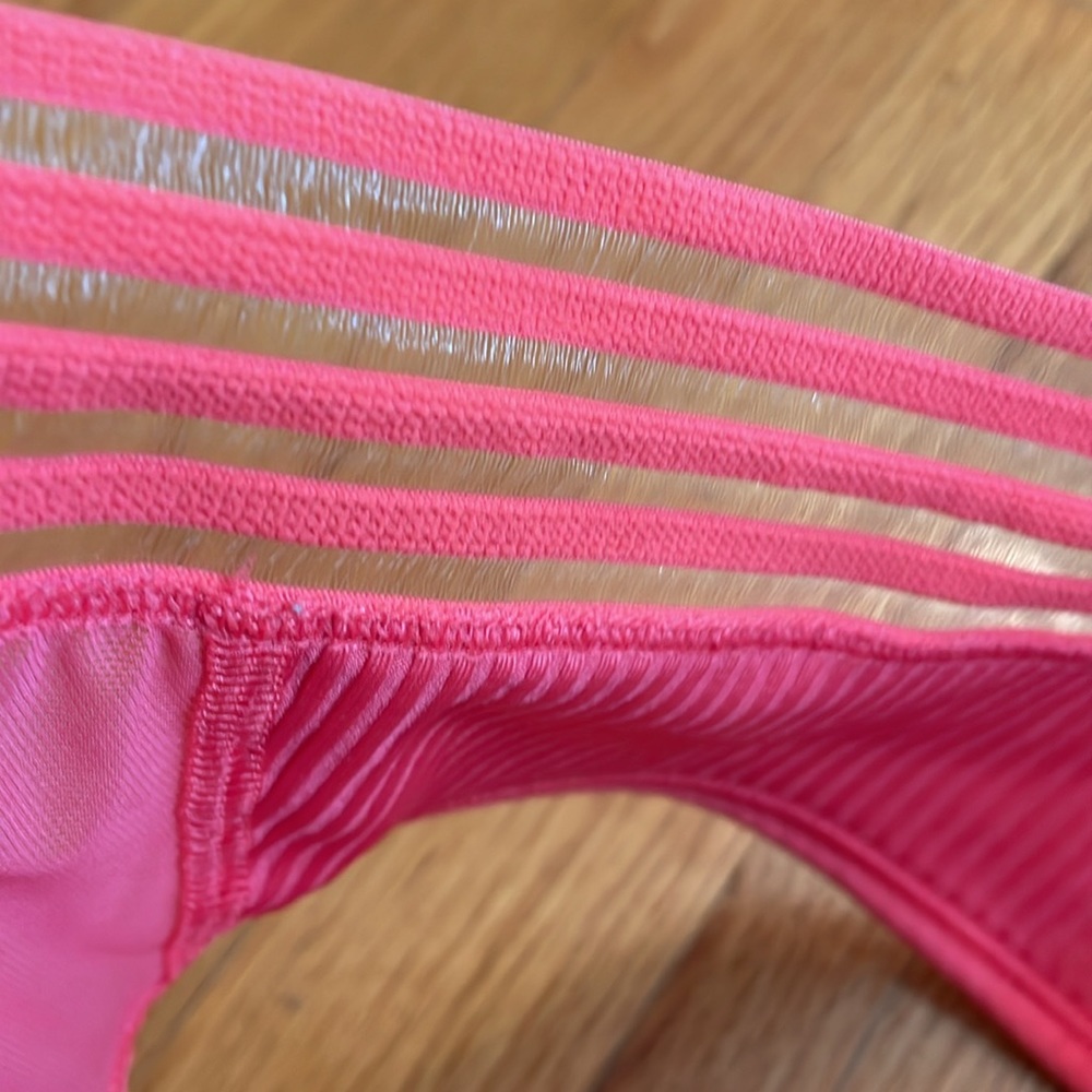 PINK Sport Ultimate Lightly Lined Sports Bra. Coral. Size XL. Adjustable. GUC - Picture 3 of 11
